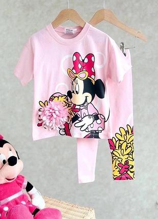 Детский летний костюм на девочку микки маус