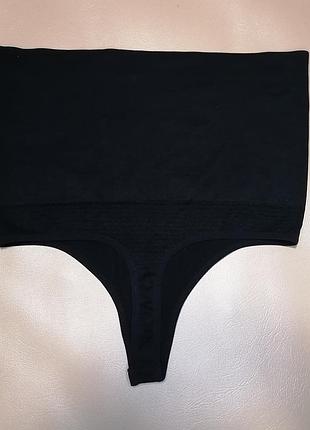 Идеальные черные бесшовные стринги tahari — 2xl | высокая посадка | комфорт &amp; стиль