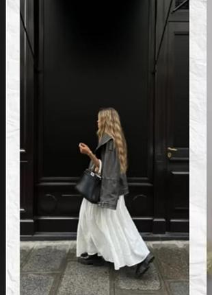 Юбка белая хлопковая