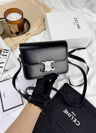 Сумочка 
celine black silver 3