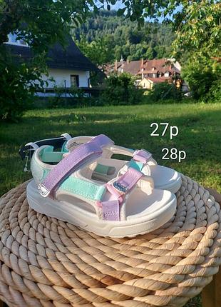 Новые сандали босоножки h&m швеция для девочки 27 28р