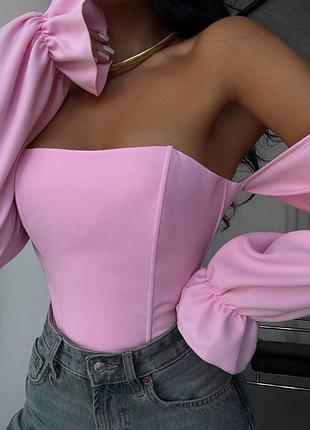 Корсет в кольорах, блузка