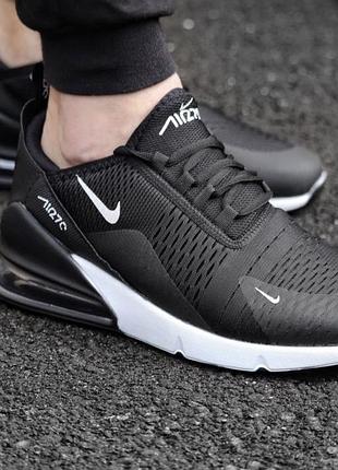 Підліткові літні кросівки nike 270 black white
