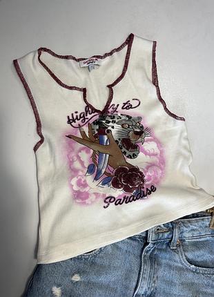 Майка в рубчик