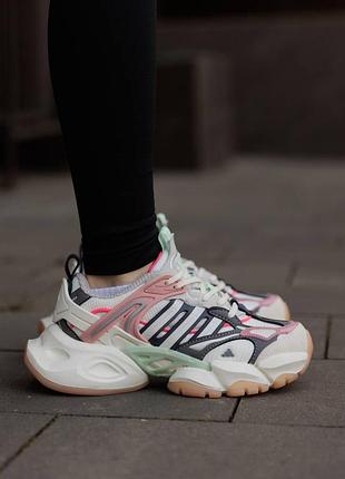 Жіночі кросівки adidas vento xlg white pink grey