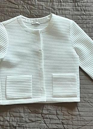 Белый жакет/ пиджак/ кардиган