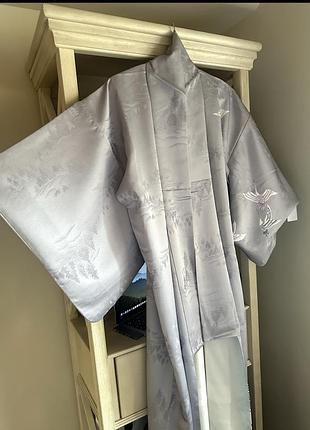 Шовкове кімоно houmongi фурісоде з японії вінтаж