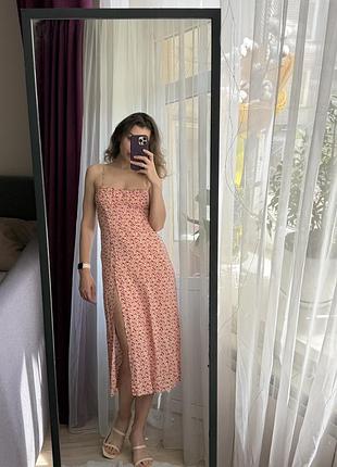 Сукня zara в квітковий принт