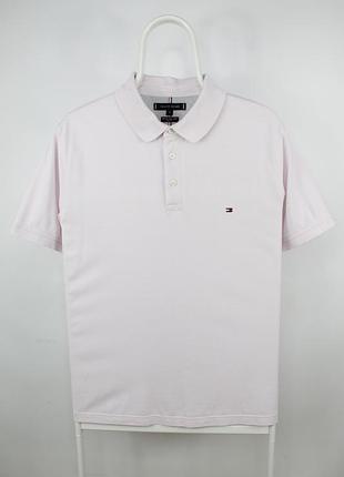Гарна футболка поло tommy hilfiger 1985 slim fit pink polo shirt men's