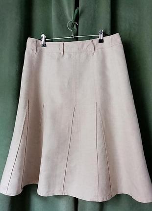 Льняна спідниця годе , isolde, розмір 46-48