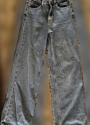 Джинсі літні wide leg/straight. xs/s р