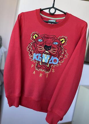 Червоний теплий світшот kenzo, m