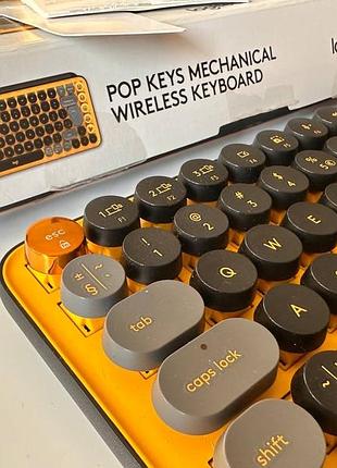 Клавіатура logitech pop keys wireless mechanical keyboard eng (англійська)