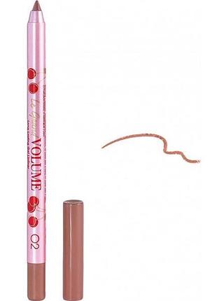 Карандаш для губ гелевый vivienne sabo le grand volume 02 - warm nude, 1.35 г