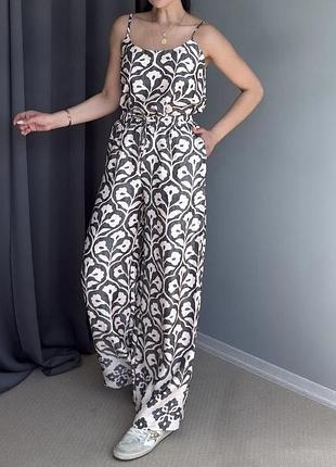 Костюм літній, жіночий літній костюм, топ + штани