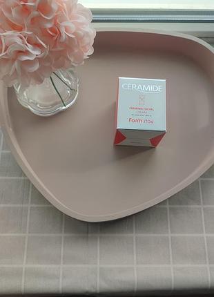 Укрепляющий крем для лица с керамидами farmstay ceramide firming facial cream с керамидами 50 мл