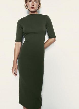 Хлопковое облегающее платье zara, оригинал