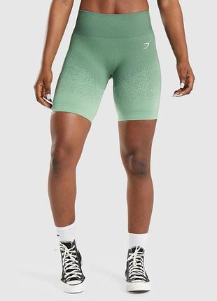 Безшовні велосипедні шорти adapt ombre ✨ gymshark ✨ шорти спортивні велосипедки висока посадка