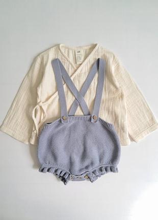 Легкая муслиновая рубашка назапах