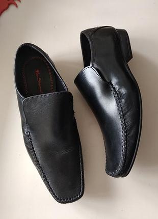 42-43р. кожаные туфли лоферы ben sherman