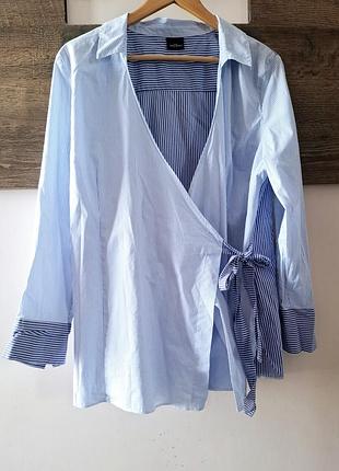 Полосата сорочка на запах l-xl