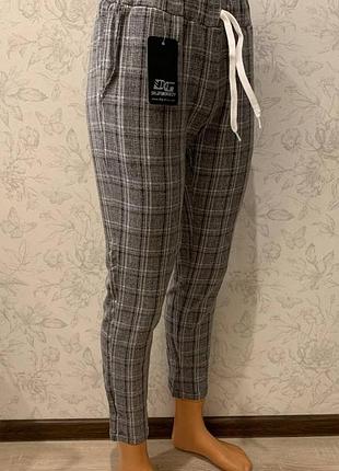 Брюки женские, лето, хлопок, джоггеры, новые