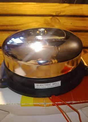 Звонок громкий круглый electric bell, чаша 150мм 220-230v