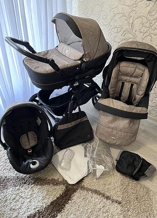 Детская тележка итальянской фирмы cam dinamiko 3 в 1