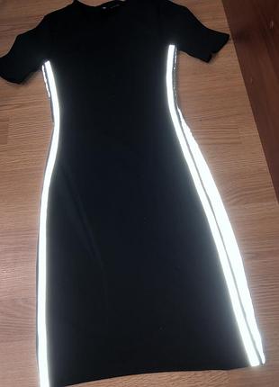 Плаття сукня в рубчик з лампасами стан люкс 👌