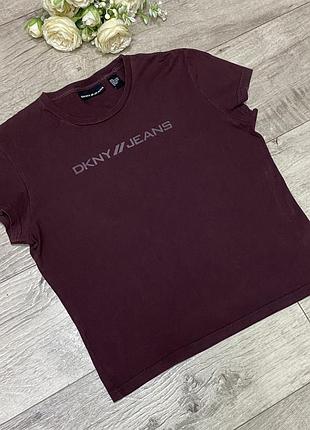 Укороченная футболка dkny, р.s-m