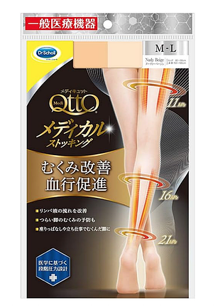 Компресійні колготки "тонка магія" dr. scholl medi qtto slender magic, розмір l-ll, японія