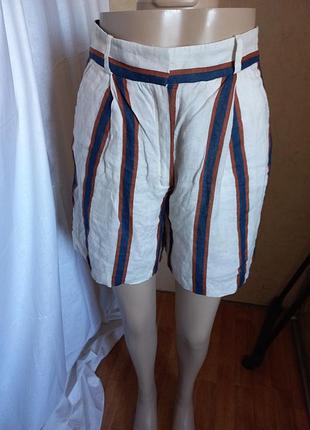 Massimo dutti льняные шорты бермуды 44 размер
