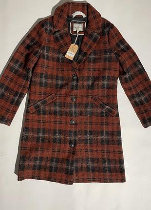 Пальто fatface
tanya wool blend check coat