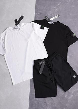 Комплект stone island (футболка+шорти)