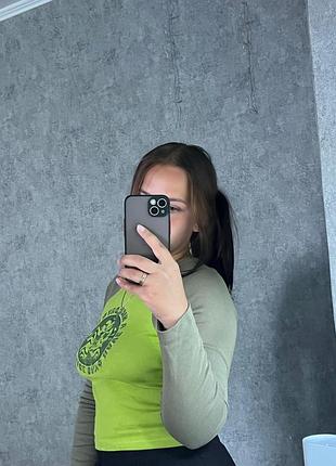 Кроп-топ на довгий рукав