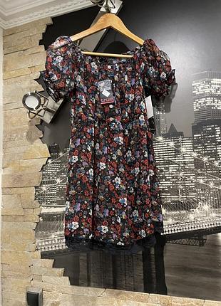 Блуза шифонова в квіти туніка true