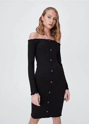 Платье платье рубчик