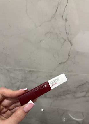Maybelline new york superstay matte ink liquid lipstick матова помада для губ. відтінок 50
