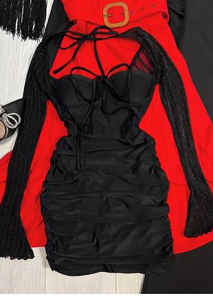 Сукня чорна коротка  shein