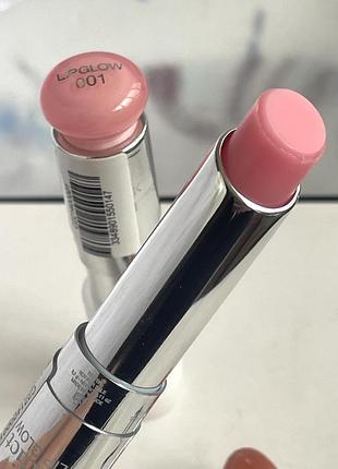 Оригінал. зволожуючий бальзам для губ christian dior addict lip glow 3,2 г 👉🏻відтінок 001