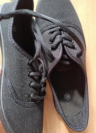 Черные текстильные кеды