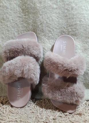 Пушистые шлепанцы simmi, 40 размер