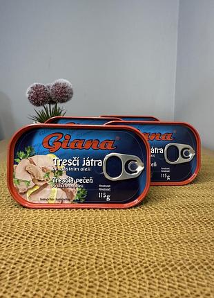 Печінка тріски giana 115 г