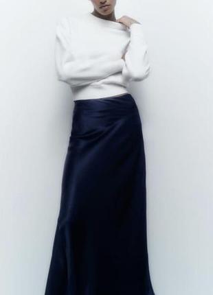 Zara ефектна максіспідниця з високою посадкою 100% віскоза l в ідеалі