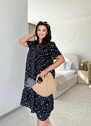 Платье свободного кроя, три цвета