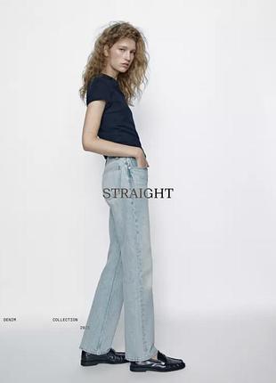 Класичні блакитні жіночі джинси бренд massimo dutti