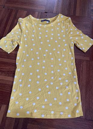 Нова бавовняна футболка в горошок m&s collection 8 34-36 s-xs 🇬🇧