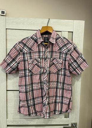 Сорочка eagle denim з коротким рукавом xl оригінал