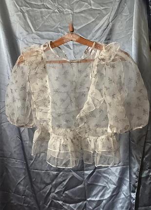 Прозора блуза з рюшами і воланами primark