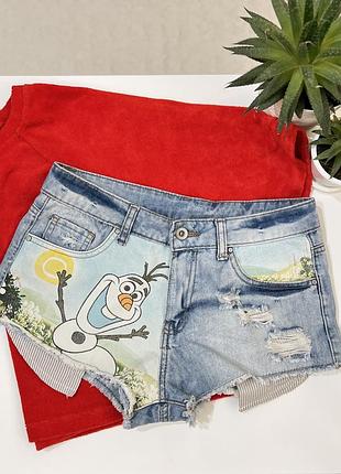 Короткі джинсові шорти disney, розмір хс